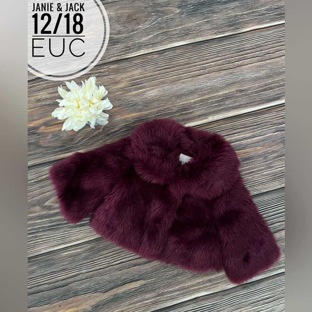 Janie & Jack faux fur coat